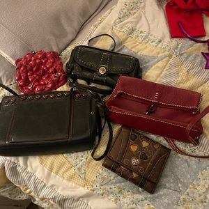 Four Brighton purses and one wallet